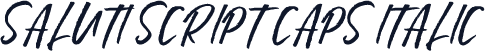 Saluti Script Caps Italic