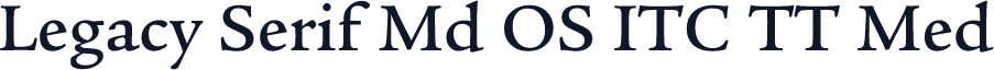 Legacy Serif Md OS ITC TT Med