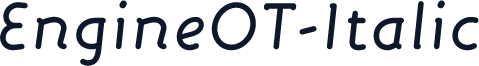 EngineOT-Italic