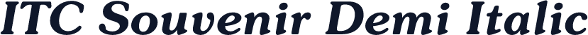 ITC Souvenir Demi Italic