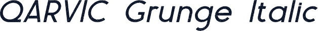 QARVIC Grunge Italic