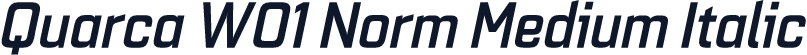 Quarca W01 Norm Medium Italic