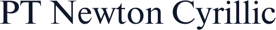 PT Newton Cyrillic
