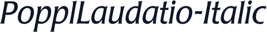 PopplLaudatio-Italic