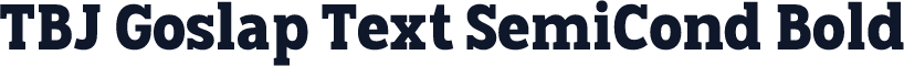 TBJ Goslap Text SemiCond Bold