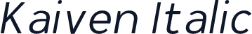 Kaiven Italic