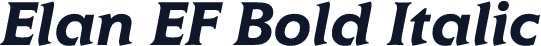 Elan EF Bold Italic