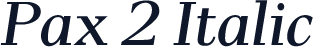 Pax 2 Italic
