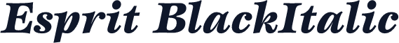 Esprit BlackItalic