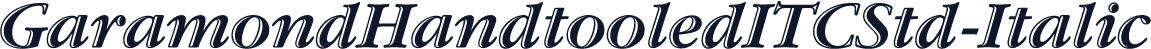 GaramondHandtooledITCStd-Italic