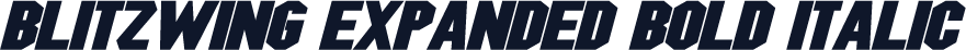 Blitzwing Expanded Bold Italic