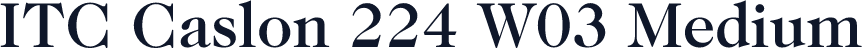ITC Caslon 224 W03 Medium