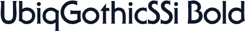 UbiqGothicSSi Bold