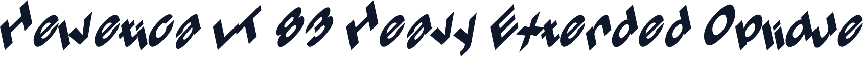 Helvetica LT 83 Heavy Extended Oblique