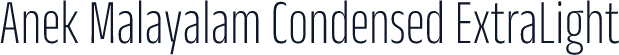 Anek Malayalam Condensed ExtraLight