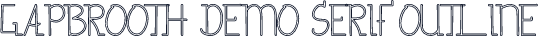 Gapbrooth Demo Serif Outline