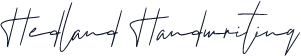 Hedland Handwriting