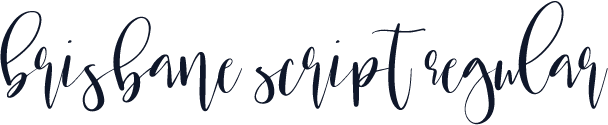 Brisbane Script Regular