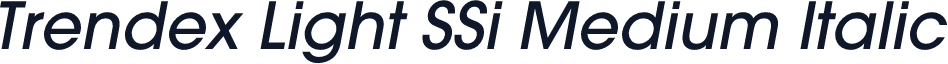 Trendex Light SSi Medium Italic