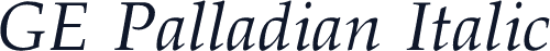 GE Palladian Italic