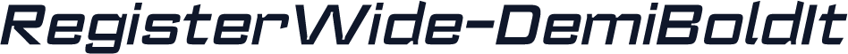 RegisterWide-DemiBoldIt