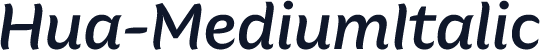 Hua-MediumItalic