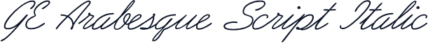 GE Arabesque Script Italic