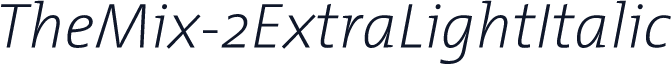 TheMix-2ExtraLightItalic
