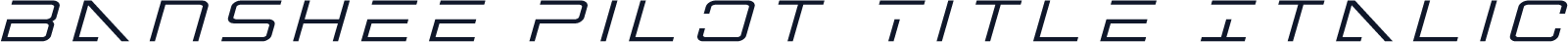Banshee Pilot Title Italic