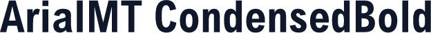 ArialMT CondensedBold