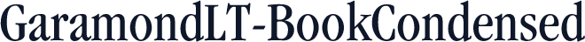 GaramondLT-BookCondensed