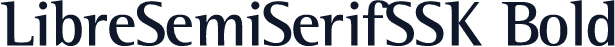LibreSemiSerifSSK Bold