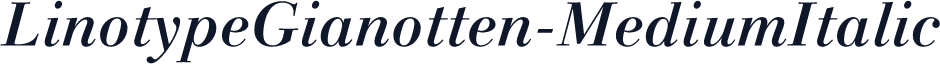 LinotypeGianotten-MediumItalic
