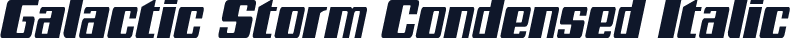 Galactic Storm Condensed Italic