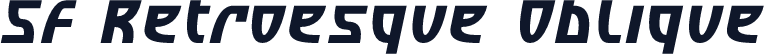 SF Retroesque Oblique