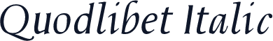 Quodlibet Italic