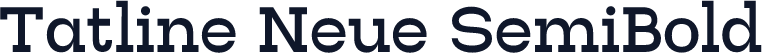 Tatline Neue SemiBold