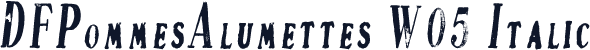 DFPommesAlumettes W05 Italic