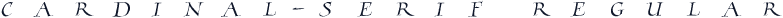 Cardinal-Serif Regular