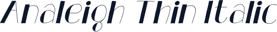 Analeigh Thin Italic