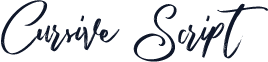 Cursive Script
