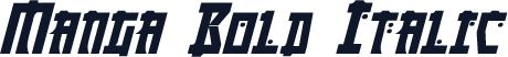 Manga Bold Italic