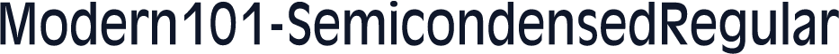 Modern101-SemicondensedRegular