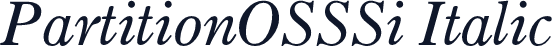 PartitionOSSSi Italic