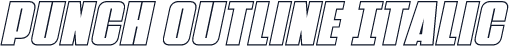 Punch Outline Italic