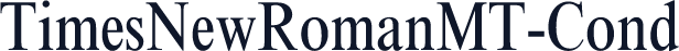 TimesNewRomanMT-Cond