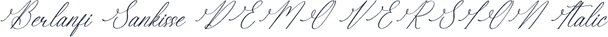 Berlanfi Sankisse DEMO VERSION Italic