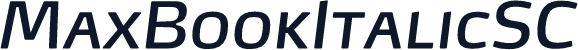 MaxBookItalicSC