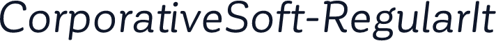 ☞CorporativeSoft-RegularIt