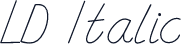 LD Italic
